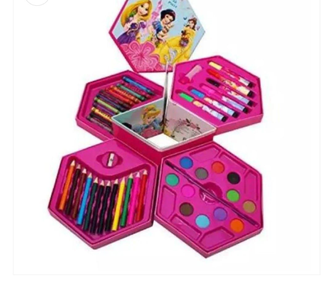 46 Pcs Painting colour kit for kids, fun Disney/Cartoon character art set(random design color) View Gallery - Pakistan