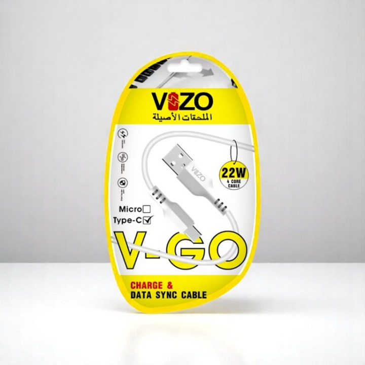 Vizo V-Go 22W Fast Charging Type-C Data Cable | Best Quality Type Fast Charging Cable | 22W Fast Charging Cable | Charging Pin - Charging Lead For Mobile Phone View Gallery - Pakistan