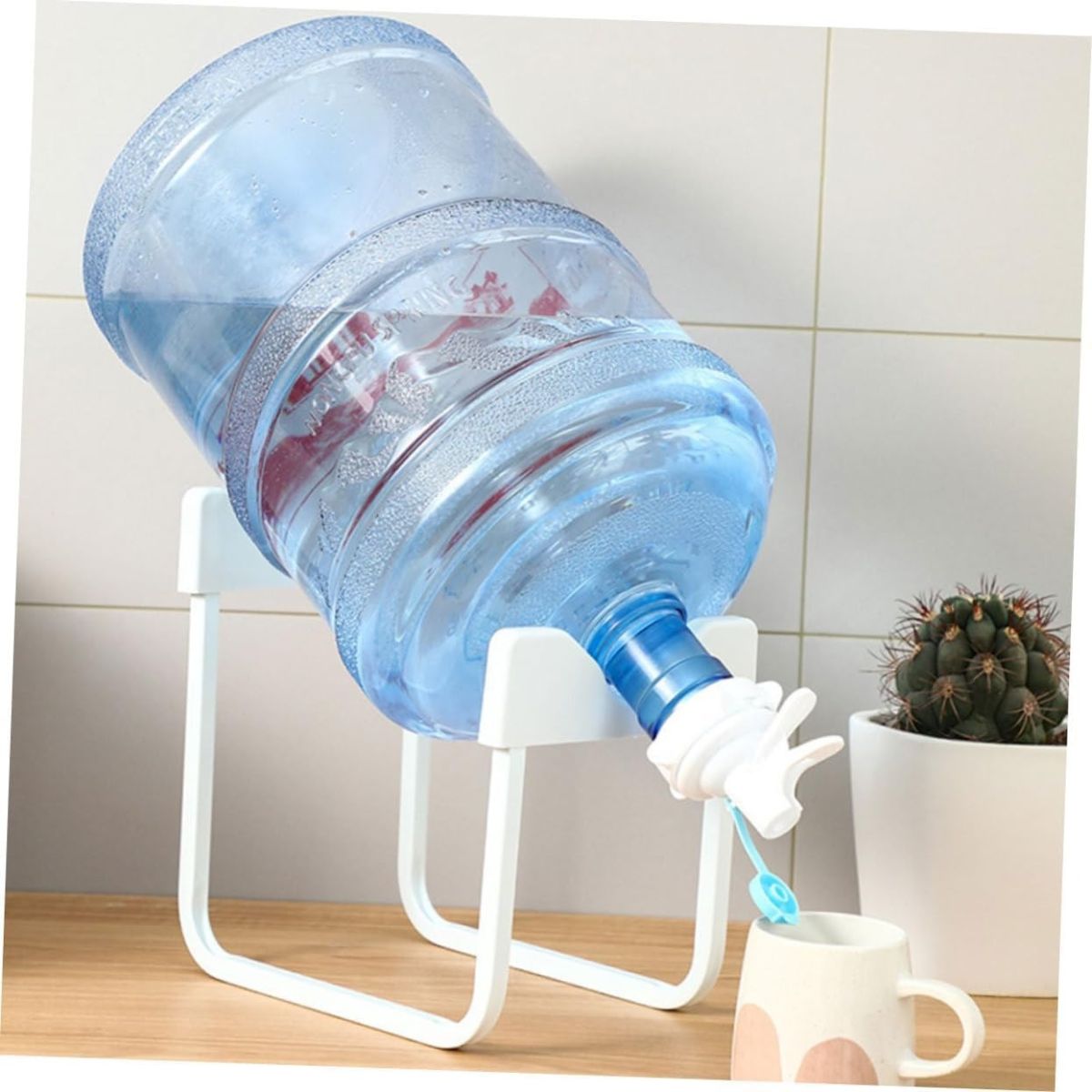 Metal Bottle Stand with Nozzle – Convenient Dispensing, Minimal Mess ( with box &amp; Random Color ) View Gallery - Pakistan