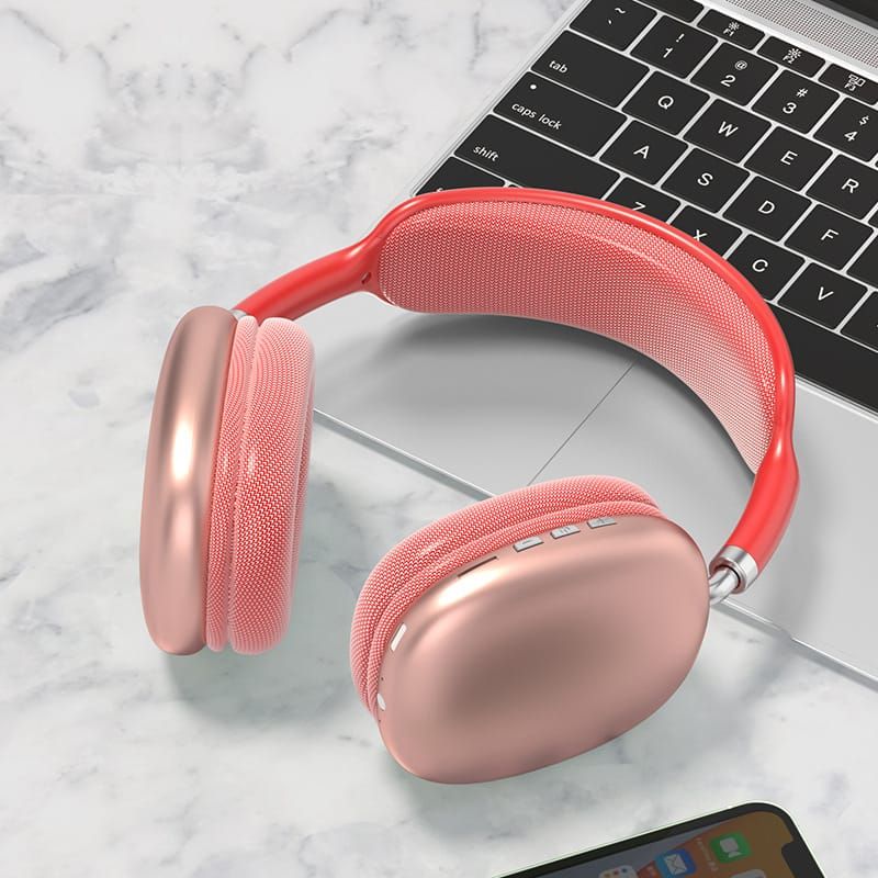 P9 Wireless Bluetooth Headphones Adjustable Over-The-Ear Stereo Headset | Best Quality Wireless Headphones (Random Color)