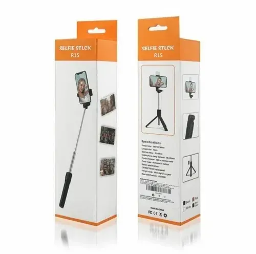 Selfie Stick Tripod R1S Bluetooth Remote Control Tripod Selfie Stick New Model with Wireless Remote Shutter Compatible with All Cell Phones