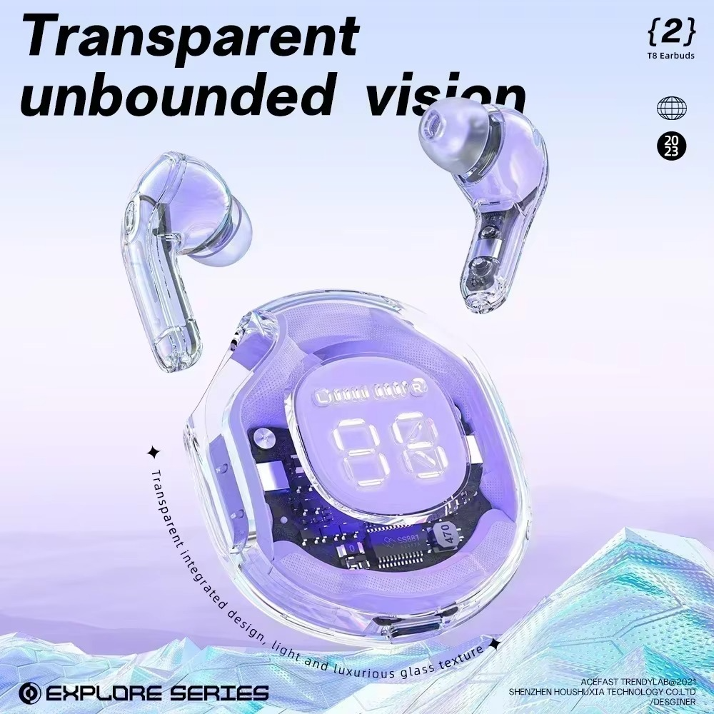 Air39 Wireless Earbuds | Bluetooth 5.3 | Clear Sound | Heavy Bass | Noise Reduction |  LED Display - Random Color View Gallery - Pakistan