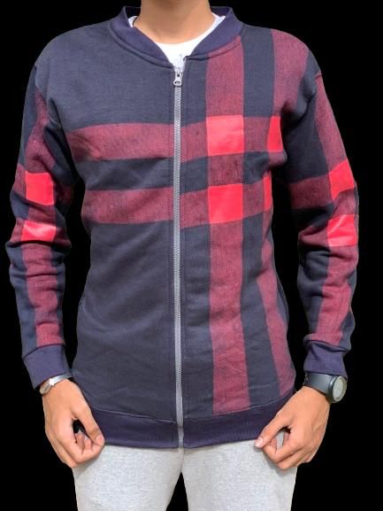 Men's Stylish Zipper Jacket with Contrast Checked Zipper | Jacket For Men's &amp; Boys | Stylish Jacket For Formal &amp; Casual Wear | Checked Design Jacket View Gallery - Pakistan