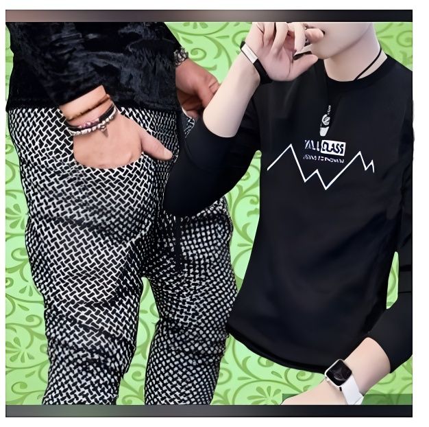 Men's Stitched Suit Set | Shirt with Matching Trouser for Formal &amp;amp; Casual Wear – Elegant &amp;amp; Ready to Wear Outfit | Stitched Suit For Men &amp;amp; Boys | Shirt &amp;amp; Trouser | Printed Tracksuit For Men - Best For Summer