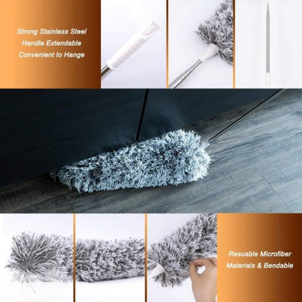 Extendable Telescope Microfiber Duster Long Handle For Cleaning Dust, Dirt And Stains Fan duster high quality View Gallery - Pakistan