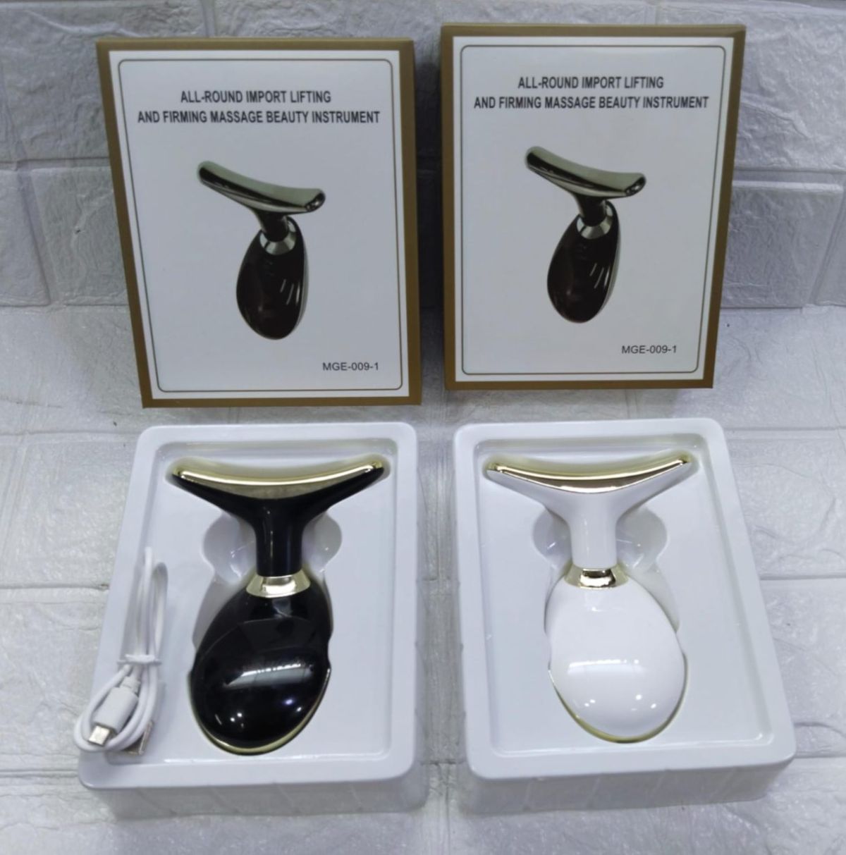 Massager for Face Lifting Facial Massagers EMS Neck Eye Massage Instrument Vibrator Microcurrents Red Light Therapy Anti Wrinkle - Random Color