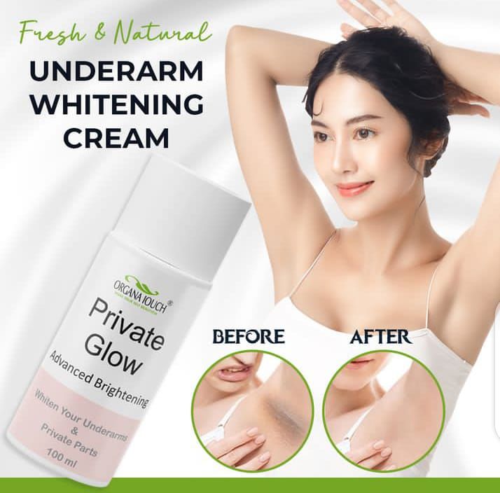 Organa Touch Fresh &amp;amp; Natural Underarm Whitening Cream Private Glow ( Advanced Brightening )