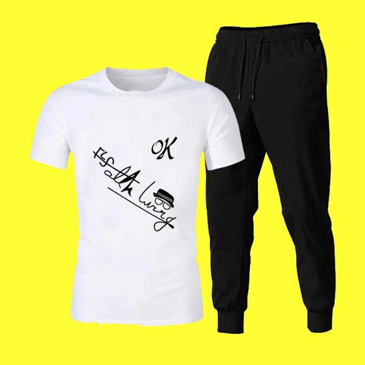 Hot Men's Sale New Arrival Tracksuit | Best Quality Tracksuit For Men | Tracksuit For Gyms | T-Shirt &amp; Trouser View Gallery - Pakistan