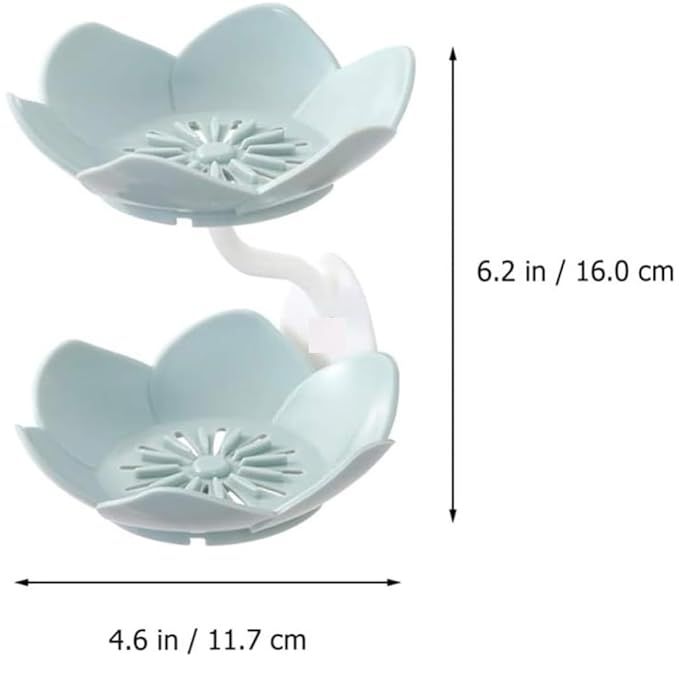 Wall Mounted Double Layer Lotus Flower Shaped Soap Holder (random color) View Gallery - Pakistan