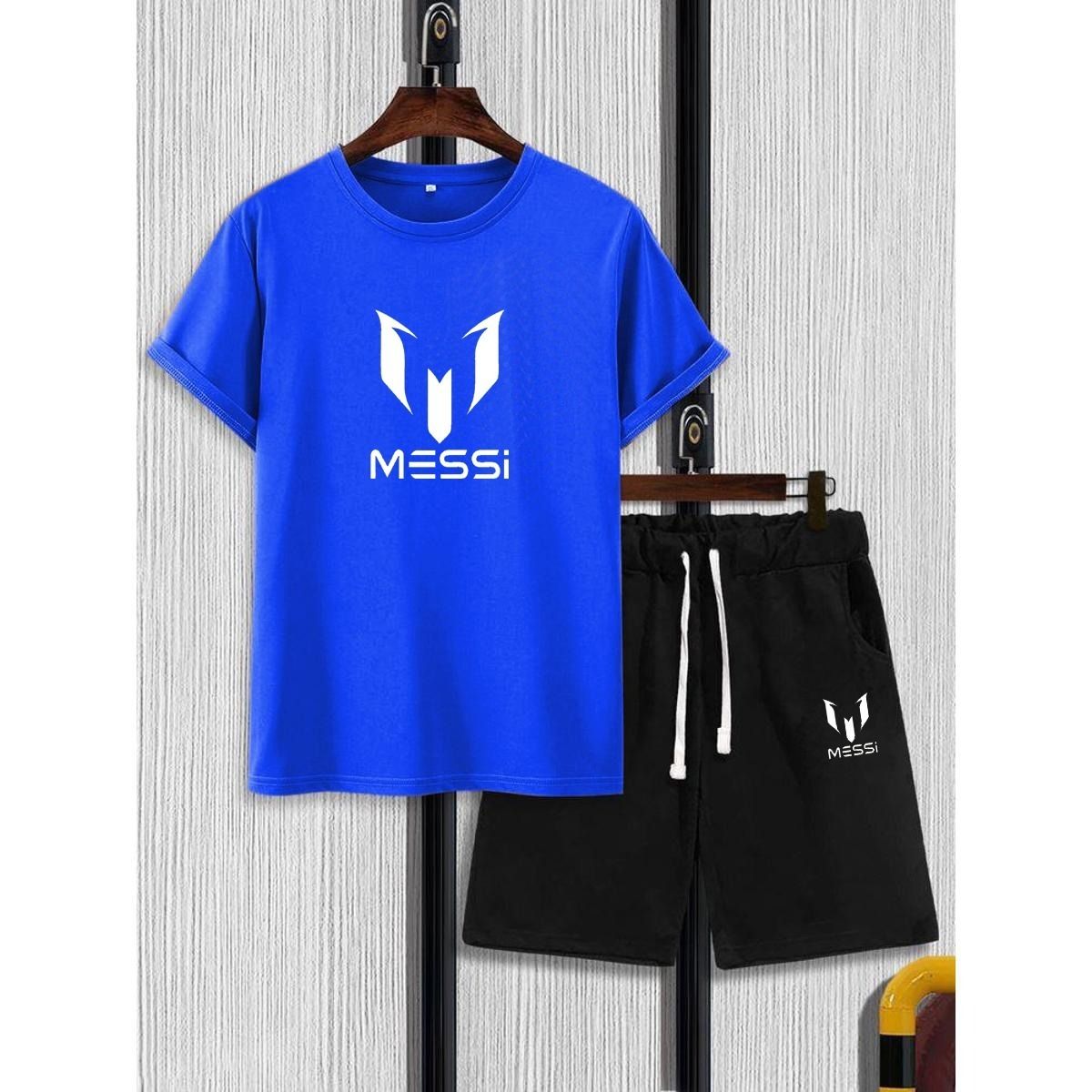 Printed Half Sleeves Cotton Jersey Summer Tracksuit For Boys &amp; Girls T-Shirt &amp; Shorts Gym Sports Outdoor Gaming Tracksuit View Gallery - Pakistan