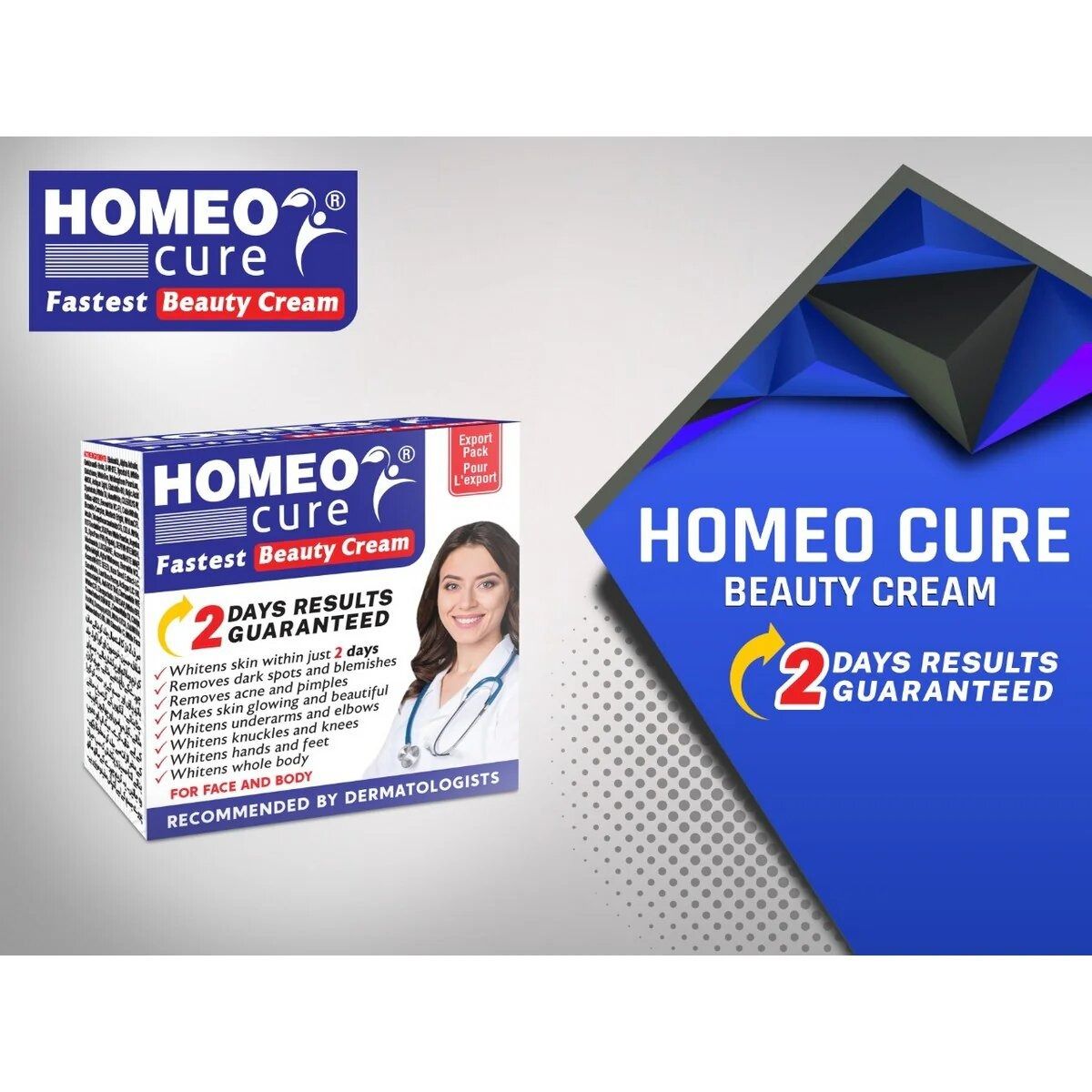 Homeo Cure Beauty Cream Highly Concentrated Fastest 2 Days Results Guaranteed View Gallery - Pakistan