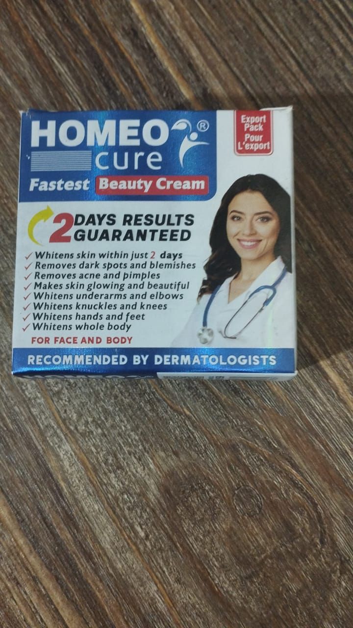 Homeo Cure Beauty Cream Highly Concentrated Fastest 2 Days Results Guaranteed View Gallery - Pakistan
