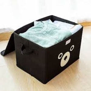Panda Box - Storage Box - Cartoon Storage Box - Multipurpose Foldable Cube Storage Bin for Kids | Adorable Panda / Animal Design | Toys, Clothes &amp;amp; Books Organizer (Random Color)