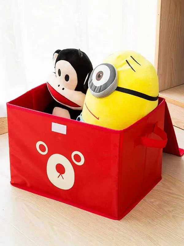 Panda Box - Storage Box - Cartoon Storage Box - Multipurpose Foldable Cube Storage Bin for Kids | Adorable Panda / Animal Design | Toys, Clothes &amp; Books Organizer (Random Color) View Gallery - Pakistan