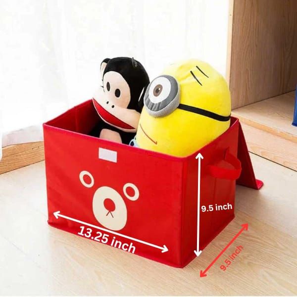 Panda Box - Storage Box - Cartoon Storage Box - Multipurpose Foldable Cube Storage Bin for Kids | Adorable Panda / Animal Design | Toys, Clothes &amp; Books Organizer (Random Color) View Gallery - Pakistan
