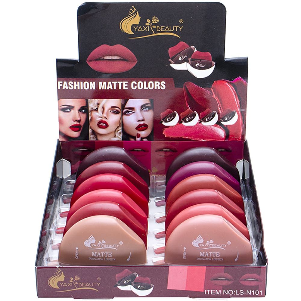 Yaxi Lip Design Solid Lipstick | Lead-Free, Easy Application &amp; Long-Lasting Finish - Lazy Lipstick | Lipstick For Girls View Gallery - Pakistan