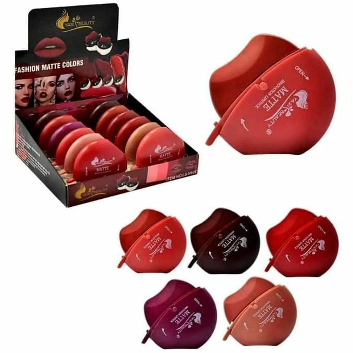 Yaxi Lip Design Solid Lipstick | Lead-Free, Easy Application &amp; Long-Lasting Finish - Lazy Lipstick | Lipstick For Girls View Gallery - Pakistan
