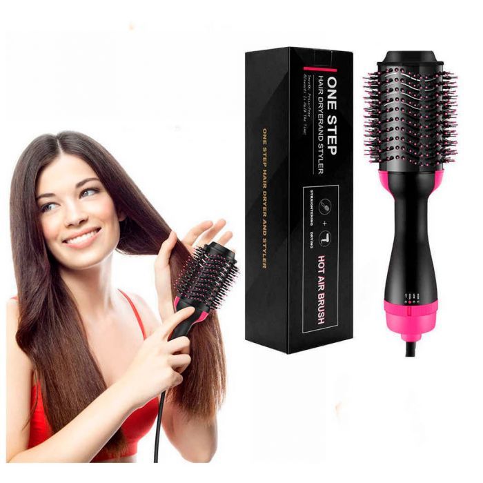 One Step 2 in 1 Hair Dryer &amp; Brush (Dryer + Styler) Brush for Fast Drying, Straightening, Curling View Gallery - Pakistan