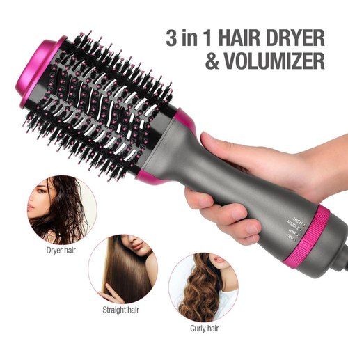One Step 2 in 1 Hair Dryer &amp; Brush (Dryer + Styler) Brush for Fast Drying, Straightening, Curling View Gallery - Pakistan