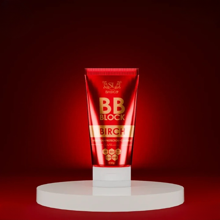 SL Basics BB Block 50g A revolutionary tinted sunscreen offering hydration, protection, and flawless coverage. Enriched with Vitamin E and Lotus Flower extract, it caters to all skin types
