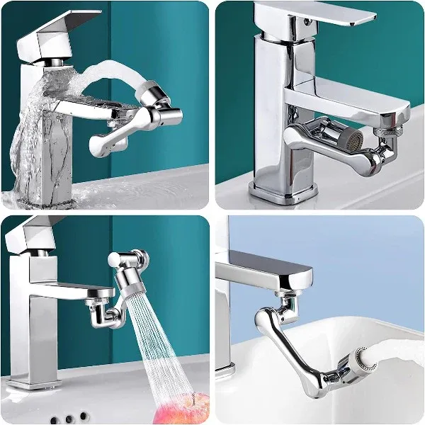 Rotation Faucet Sprayer Head Universal 1080°Rotatable Bathroom Washbasin Tap Splash Filter  Water Saving Bubbler Nozzle View Gallery - Pakistan