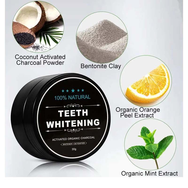 Teeth Whitening Charcoal Powder (Organic) Charcoal (30G) View Gallery - Pakistan