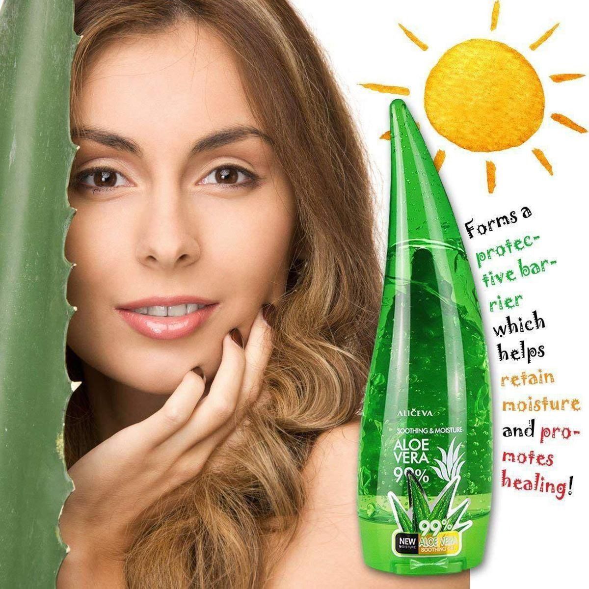 Wokali Aloe Vera Gel Soothing Acne Face Skin Cream Moisturizing, Your Skin's Gel Smoothing &amp; Moisture - 80 ml View Gallery - Pakistan