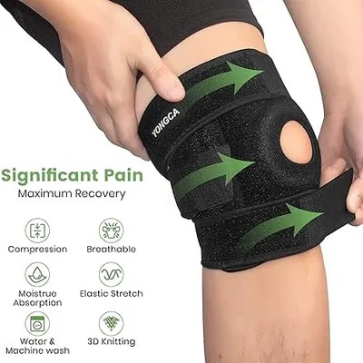 Adjustable Knee Cap Support kneepad Adjustable Sports Leg Knee Brace Wrap knee protector View Gallery - Pakistan