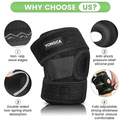 Adjustable Knee Cap Support kneepad Adjustable Sports Leg Knee Brace Wrap knee protector View Gallery - Pakistan