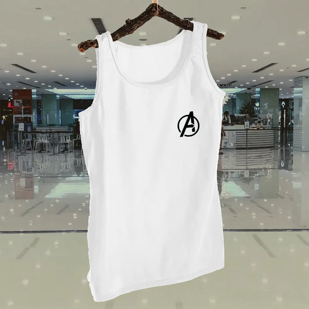 Pack of 1 Avengers Logo White Sando Jersey  for Men | Sleeve-Less 100% Pure Sando