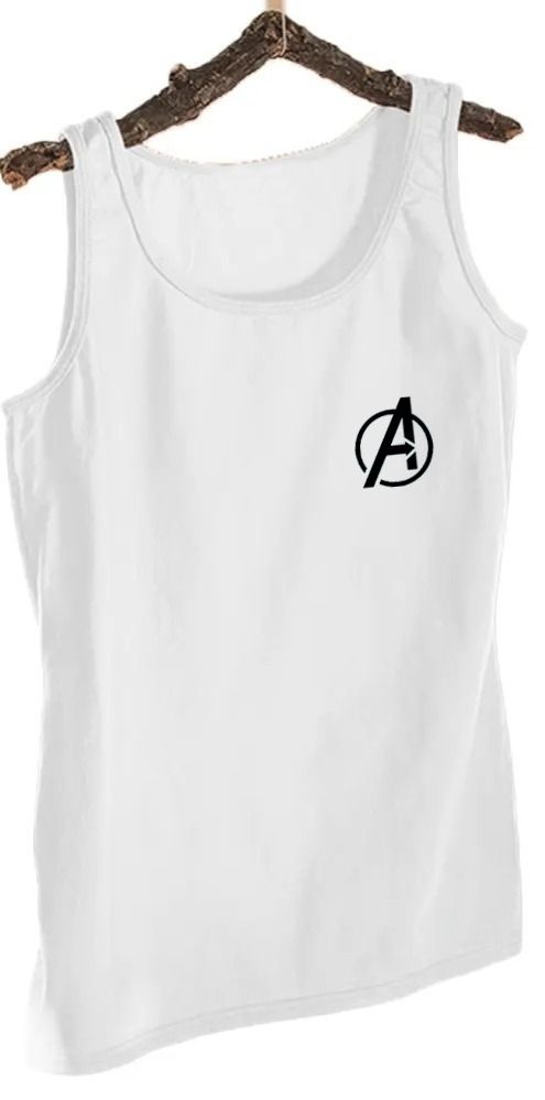 Pack of 1 Avengers Logo White Sando Jersey  for Men | Sleeve-Less 100% Pure Sando View Gallery - Pakistan