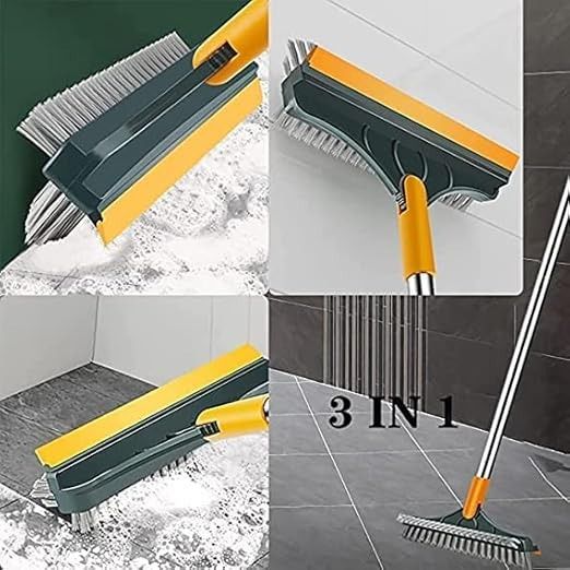 2 in 1 Floor Cleaning Brush Bathroom Tile Windows Floor Cleaning Brush with 120° Rotatable Head - Multipurpose Bathroom Floor Cleaning Brush - Floor Brush Scrubber - Without Box | Floor Cleaning Brush View Gallery - Pakistan