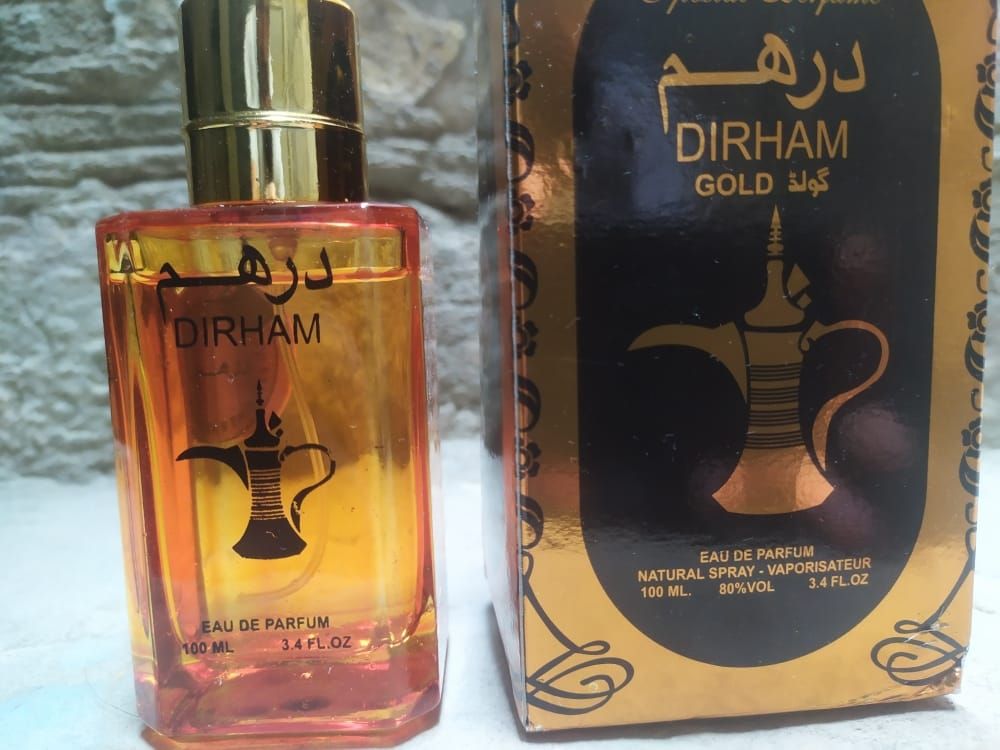 Dirham Gold - EAU De Perfum, Oriental Fragrance, long-lasting, Sandalwood (Men and Women) Unisex Eau de Arabian Perfume 100 ml View Gallery - Pakistan