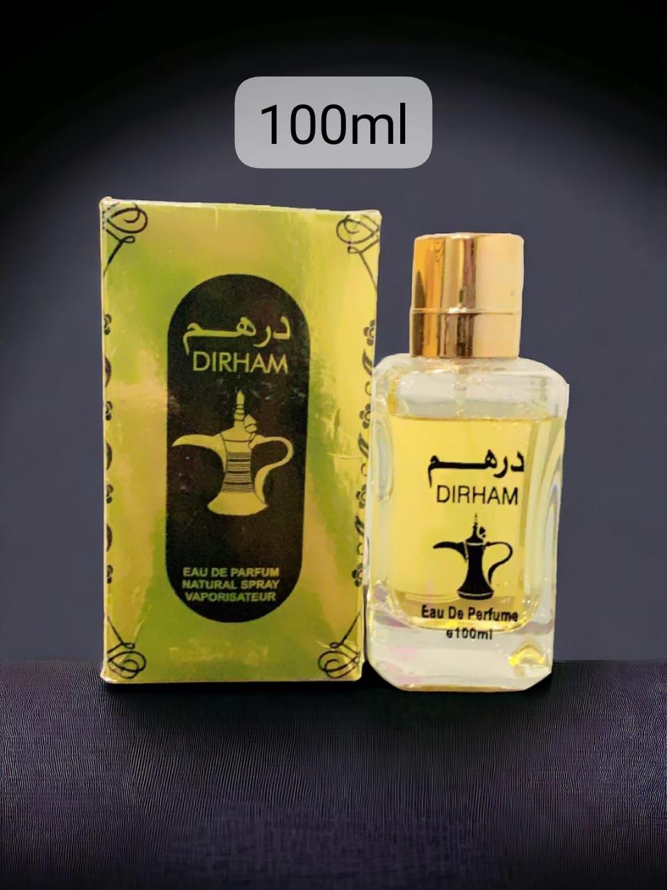 Dirham Gold - EAU De Perfum, Oriental Fragrance, long-lasting, Sandalwood (Men and Women) Unisex Eau de Arabian Perfume 100 ml View Gallery - Pakistan