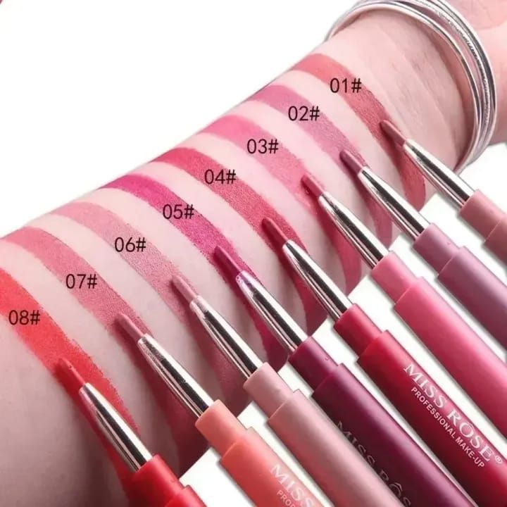 2-in-1 Waterproof Lipstick &amp; Lip Liner – Long-Lasting, All-Day Color | Best Quality ]Waterproof Lipstick [Random Shades] View Gallery - Pakistan