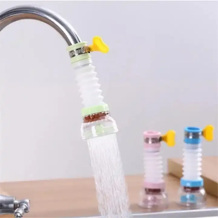 Kitchen Shower Splash Fan Faucet With Clip Water-saving Filter tap nozzle extended Each ( Random Color ) View Gallery - Pakistan