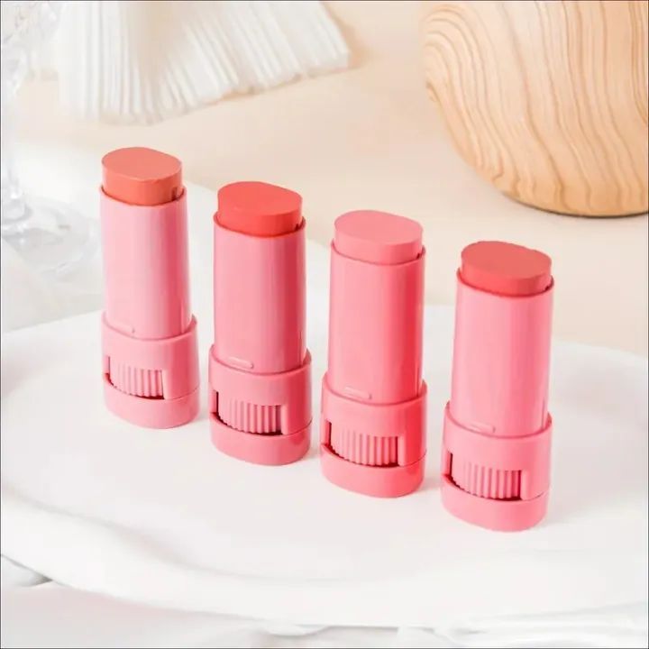 High-Pigment Matte Blush Stick – Long-Lasting, Water-Resistant &amp; Blendable Contour Balm - Random Shades View Gallery - Pakistan
