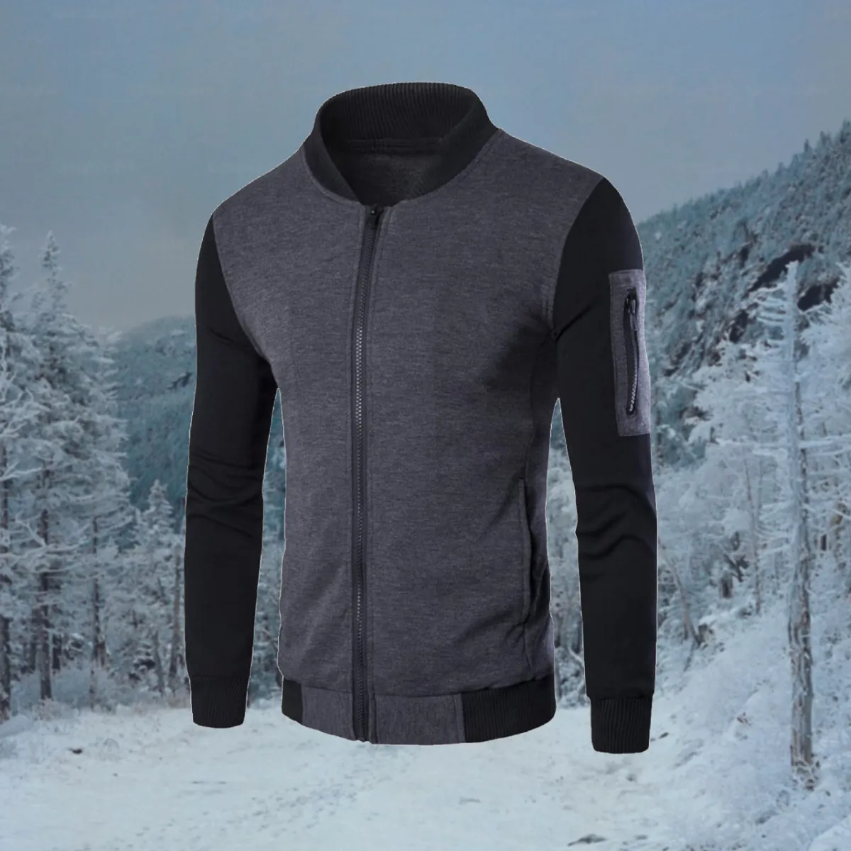 Black Sleeve Style Full Jacket - Elevate Your Style with Our Dashing Full Bazo Jacket: Fashionable, Trendy, Premium Quality, and Finely Stitched View Gallery - Pakistan