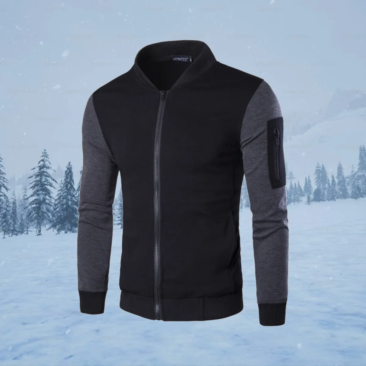 Grey Sleeve Style Full Jacket - Elevate Your Style with Our Dashing Full Bazo Jacket: Fashionable, Trendy, Premium Quality, and Finely Stitched View Gallery - Pakistan