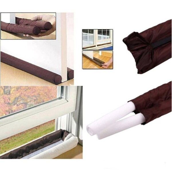 Twin DooTwin Door Foam Draft Protector - Door Air Lock Foam For Cold Air Window Shutters, Dust Barriers, Insect Repellent (Brown Color) View Gallery - Pakistan