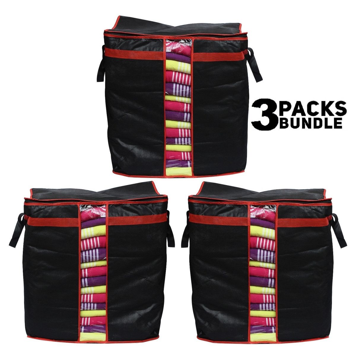 LARGE Storage Bag organizers | Clothes Blanket Large Folding Boxes Storage Box | Foldable Containers Clothing Bedding Double Zipper View Gallery - Pakistan