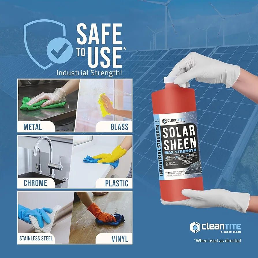 Solar Sheen – Premium 200ml Solar Panel Cleaner | High-Performance, Streak-Free Cleaning Solution for Dust, Dirt, and Residue Removal View Gallery - Pakistan