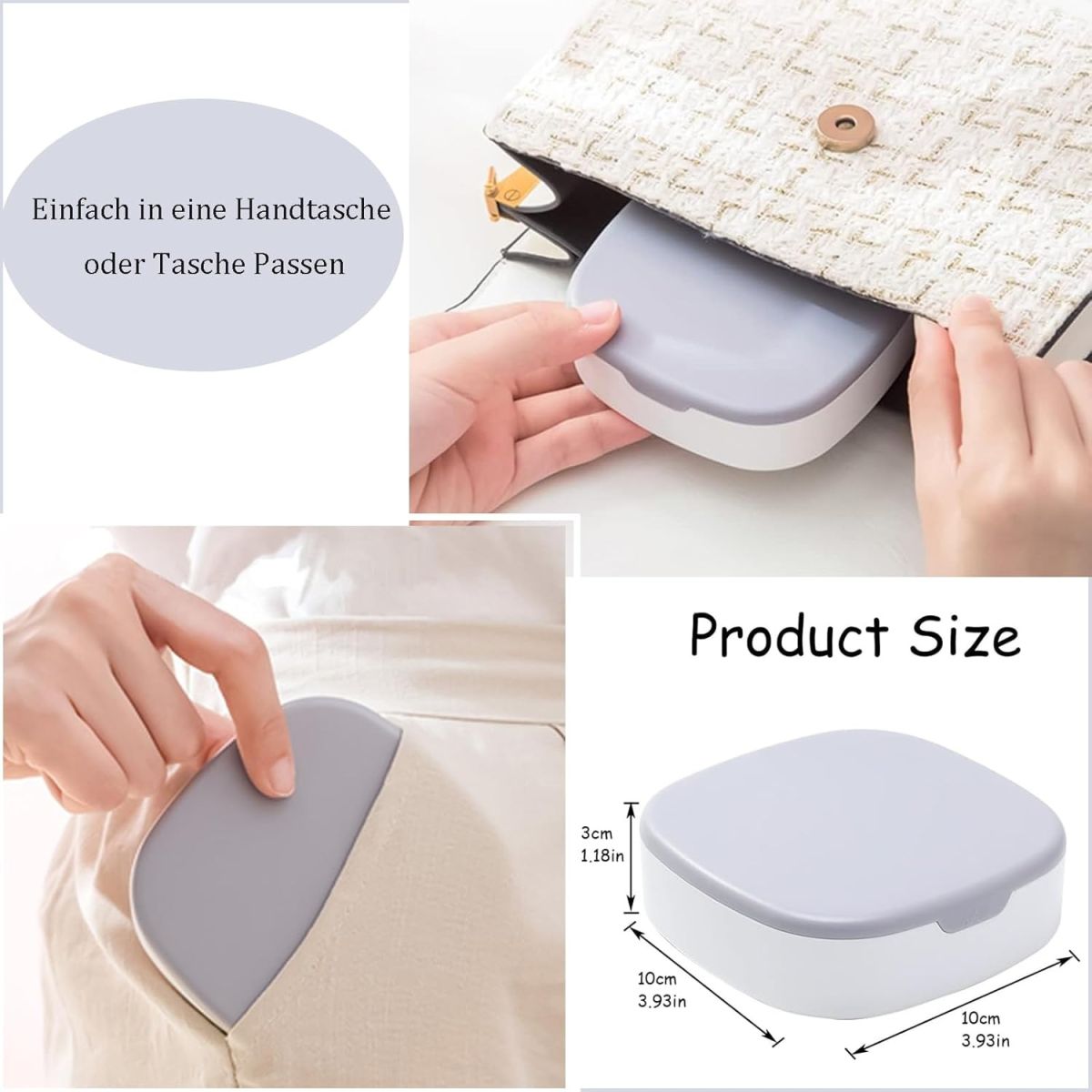 Small Jewellery Box, Jewellery Box, Portable Jewellery Box, Girls' Earrings, Cut Necklace Box, Can Be Placed in the Bag of the Bag at Home (Pink Or Silver Colors) (Random Colors) View Gallery - Pakistan
