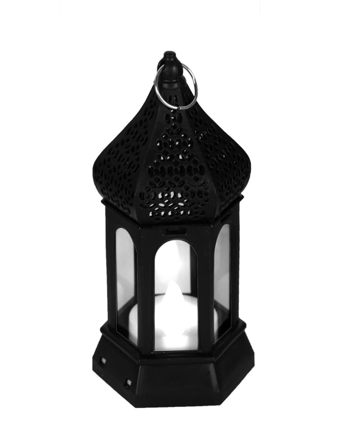 Antique Black candle lamp Atmosphere Decoration Creative Gift Hexagonal Wind Lamp Candle Lamp Led Wind Lamp Portable Small Horse Lamp View Gallery - Pakistan