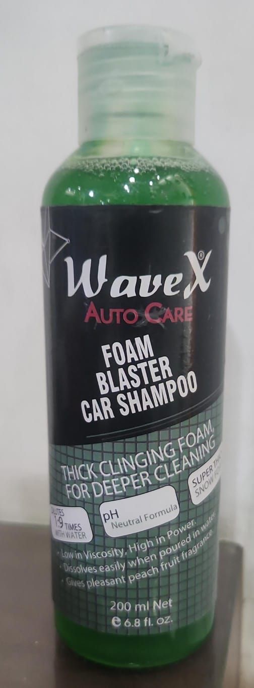 WaveX Auto Care | Wash + Wax Car Shampoo – 200ml | Delivers Wet Look &amp; Premium Gloss | Made in Pakistan View Gallery - Pakistan
