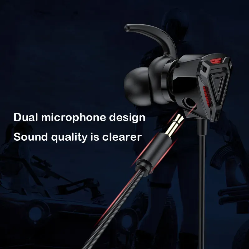 Ouve (3.5mm)  Gaming Headset For Pubg Ps5 Csgo Games Wired Earphone Microphone Volume Control In-Ear Headphone For Pc Gamer View Gallery - Pakistan