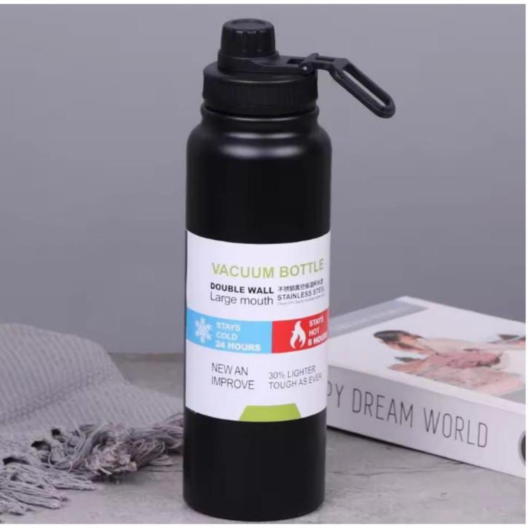 Insulated Vacuum Water Bottle [800ml] | Keeps Drinks Hot or Cold (Random Color) View Gallery - Pakistan