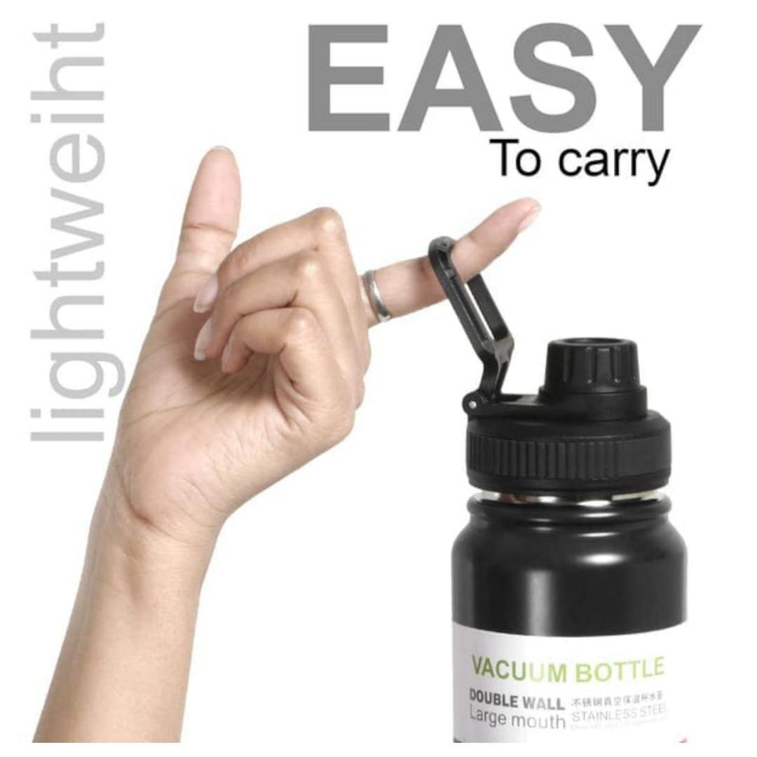 Insulated Vacuum Water Bottle [800ml] | Keeps Drinks Hot or Cold (Random Color) View Gallery - Pakistan