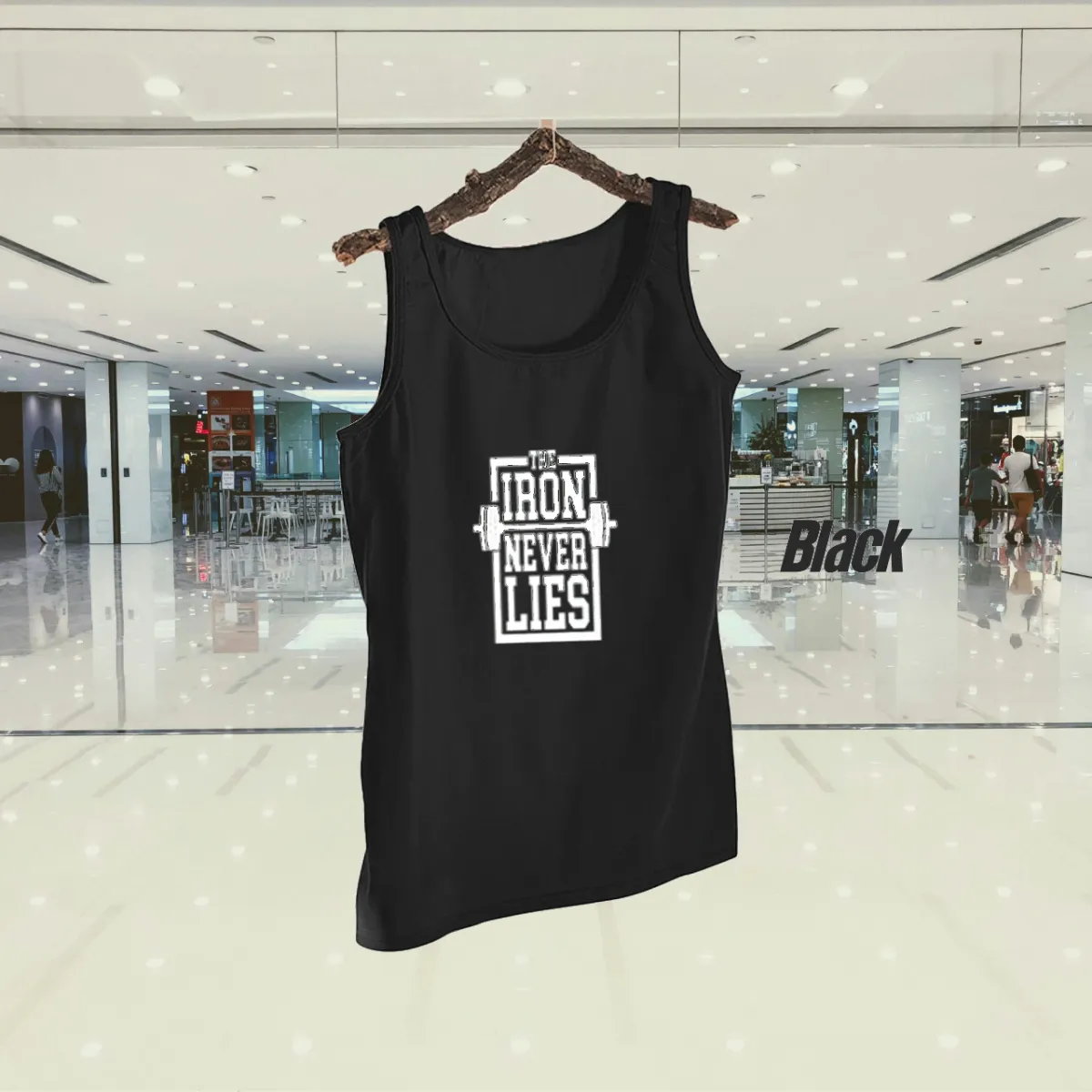 The Iron Never Lies Design Tank top for Men Workout Tank top gym shirts for men | Sleeve-Less Shirt