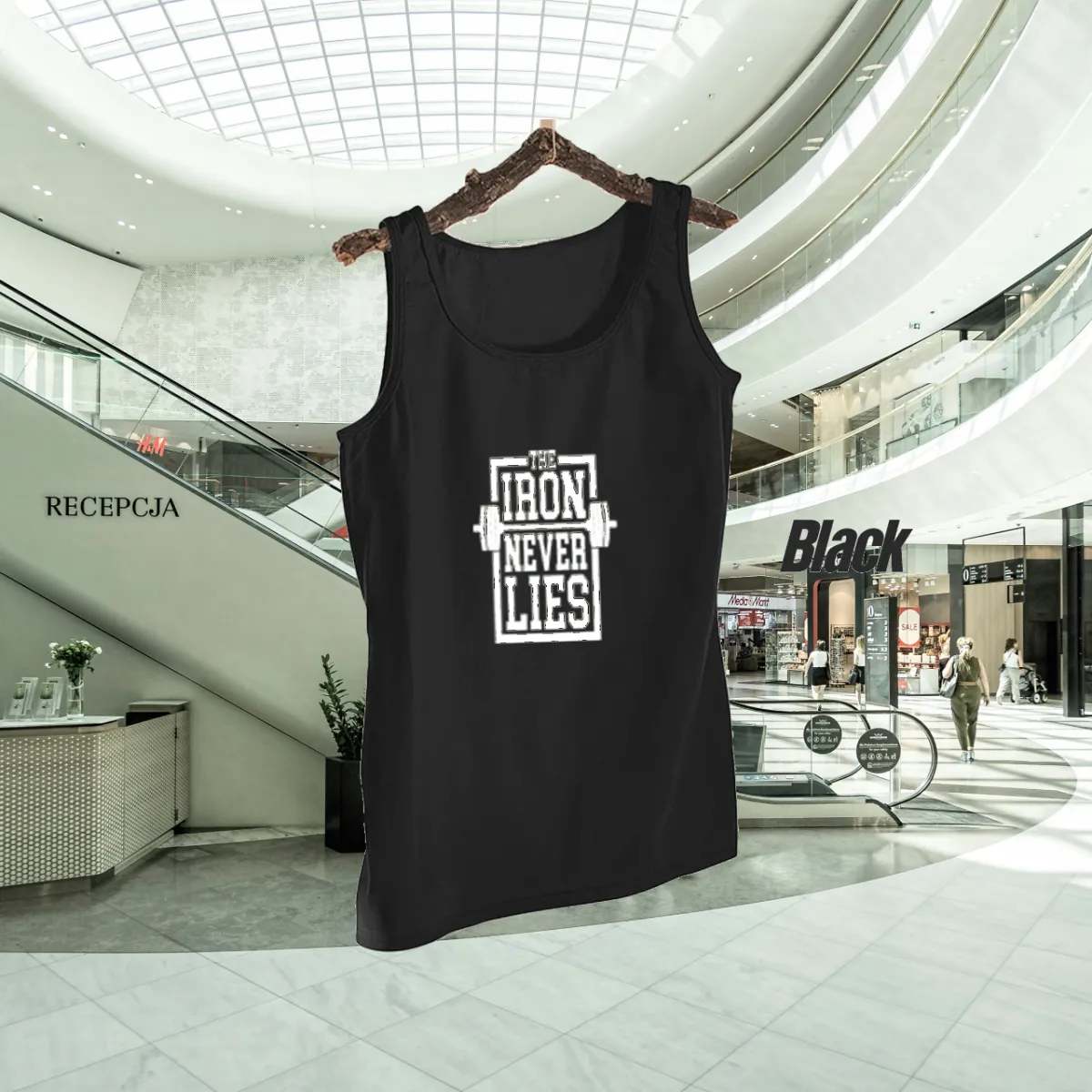 The Iron Never Lies Design Tank top for Men Workout Tank top gym shirts for men | Sleeve-Less Shirt View Gallery - Pakistan